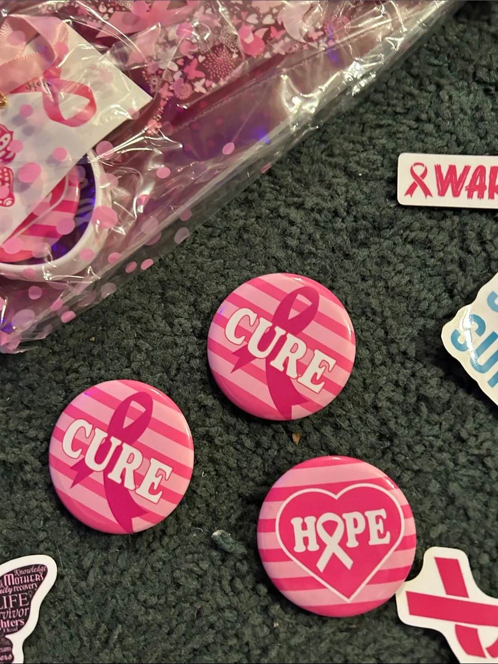 Pink Breast Cancer Awareness Party Favor Pack
